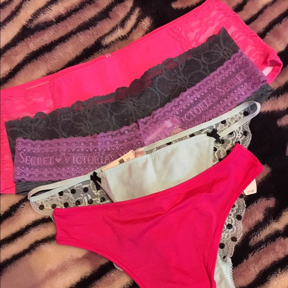 SOLD🚫Victoria's Secret pink panty set of 5
