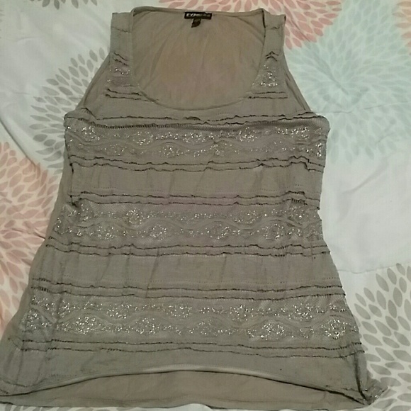 Express tan tank xs
