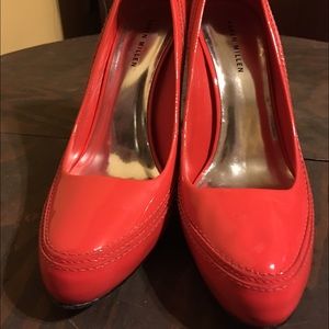 Karen Millen Women's Pumps, Red and Orange, Size 9