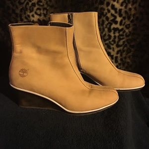 Womens Timberland wedge booties