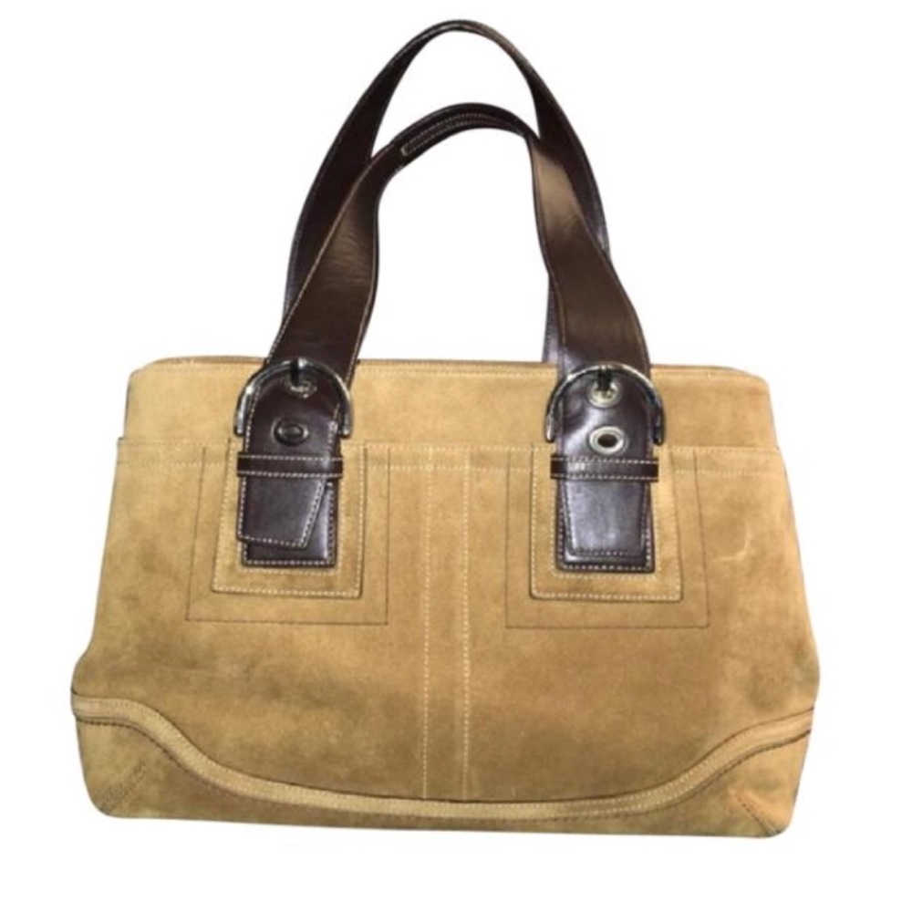 COACH suede purse