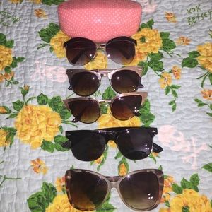 Lot of 5 Retro/Vintage Inspired Sunglasses