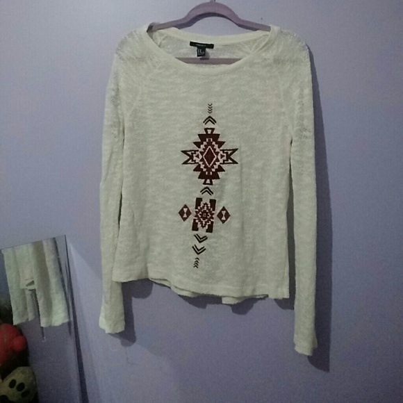 F21 tribal top/sweater - Picture 1 of 4