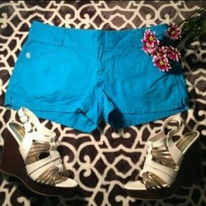 Never worn blue express shorts size 8