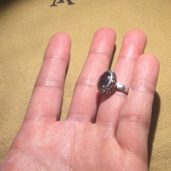 925 Amber ring - Picture 4 of 4