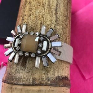 Tan Leather Bracelet w/ Design, NWT & Giftboxed