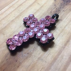 Pink Cross Pendant