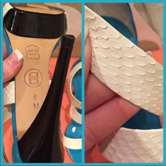 Bebe Python skin strappy heel-6 - Picture 4 of 4