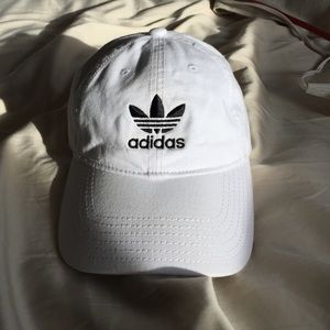 White Adidas hat