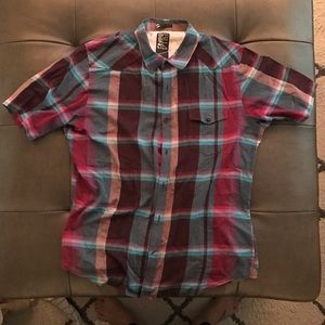 Billabong Short Sleeve Button Up - Size L