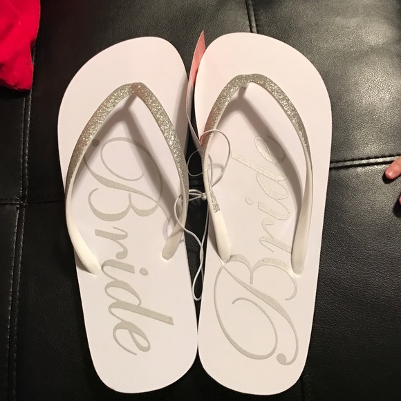Bride flip flops