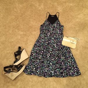Express chiffon floral printed dress