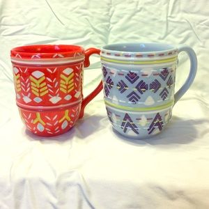 Anthropologie Nordic Mugs