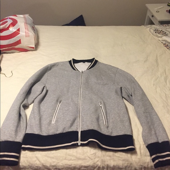J. Crew Women's Varsity Zippered Cotton Jacket XL - Picture 3 of 3