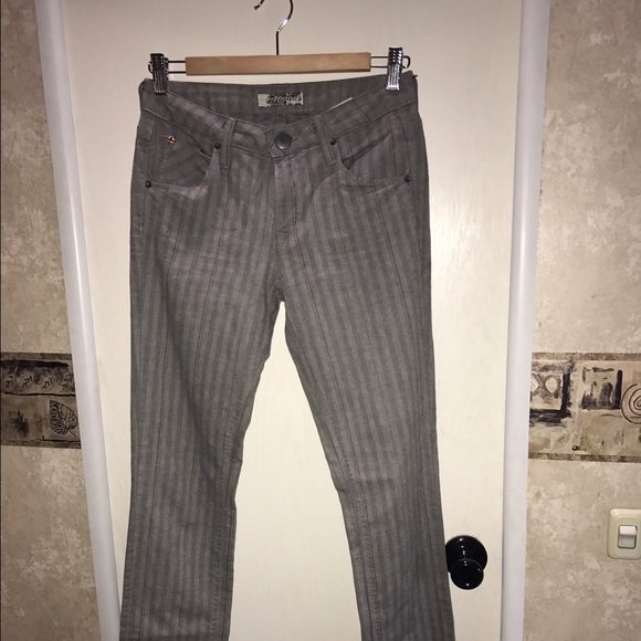Pinstripe Hudson Skinny Pants