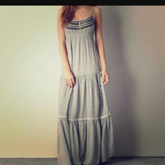 American eagle AEO maxi dress grey size small