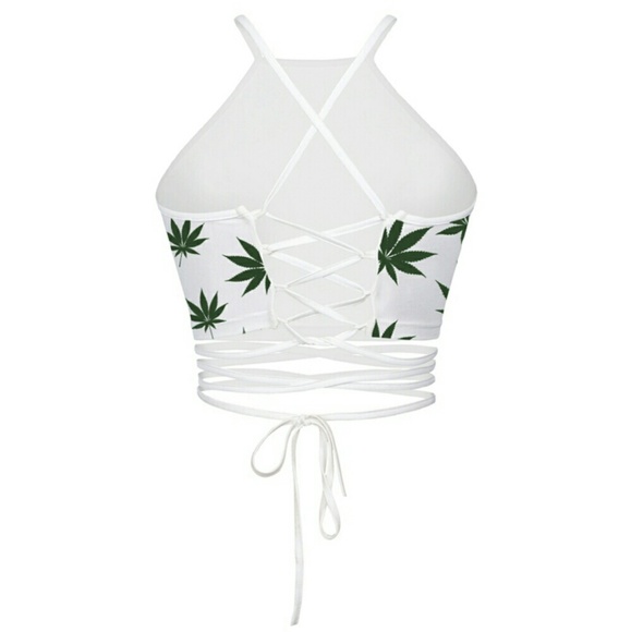 Sold Out! 🆕🍁 Weed Leaf Print Top - Picture 2 of 4