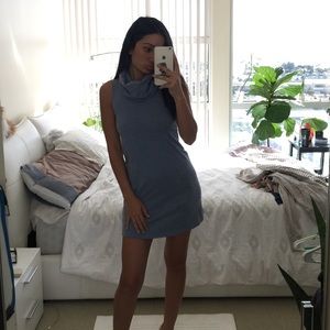 American apparel cowl mock neck tri-blend dress