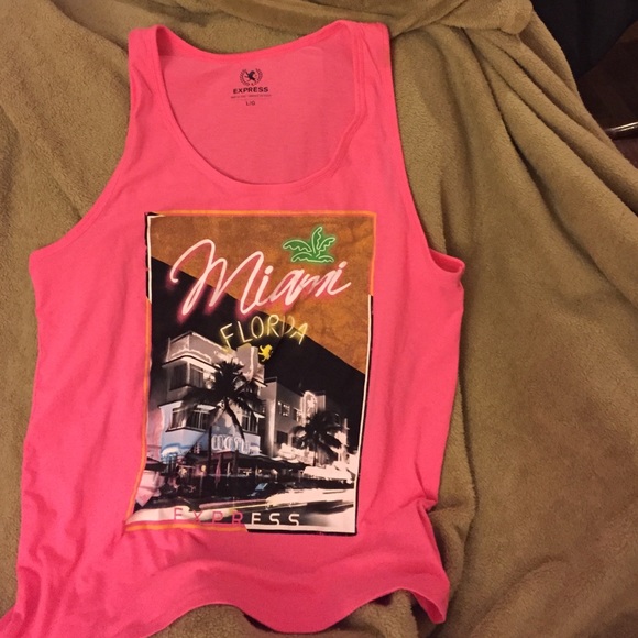 Men's Large Express Pink Miami tank