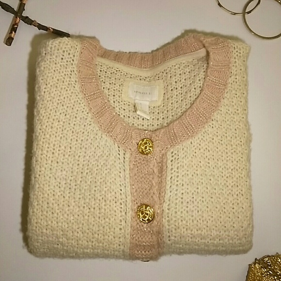 Textured two-toned cardigan