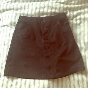 Express Faux Suede A-Line Mini