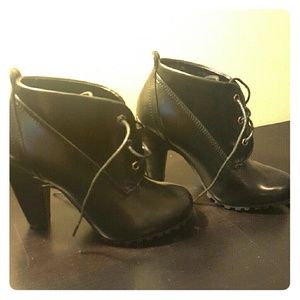 Bamboo black booties
