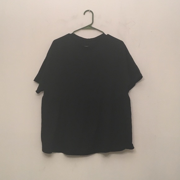 Black Peplum Top