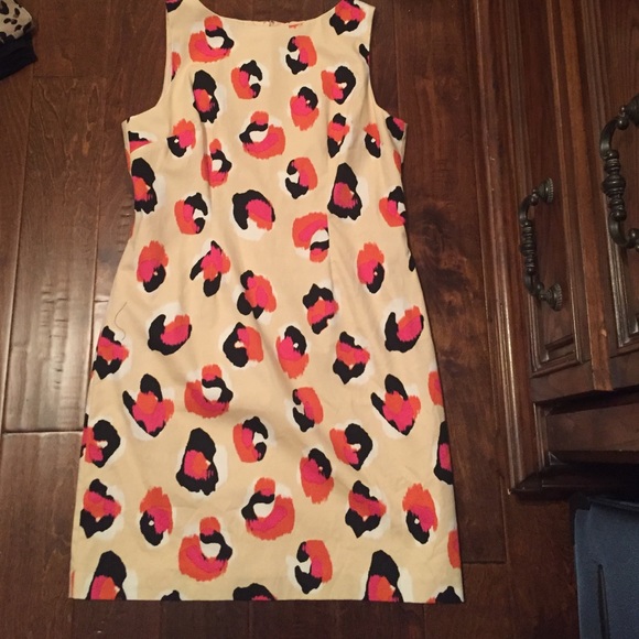 Pink Cheetah and Orange Shift Dress