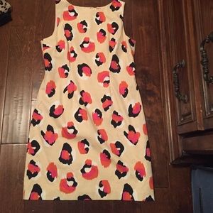 Pink Cheetah and Orange Shift Dress