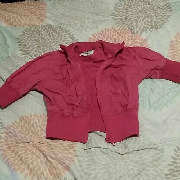 Short pink bomber jacket L