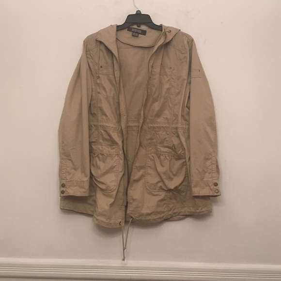 Khaki Utility Jacket- Kenneth Cole Reaction