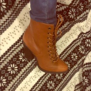 Lace up booties