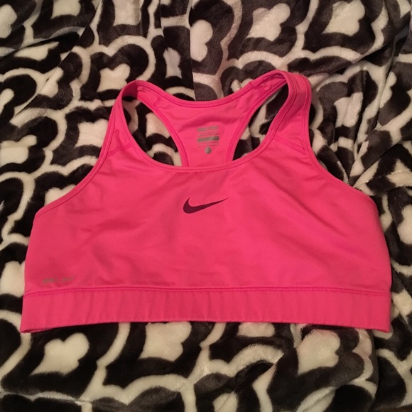 Hot Pink Nike Sports Bra