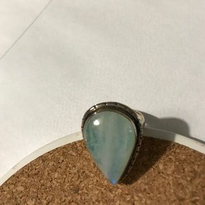 Rainbow Moonstone 925 Sterling Silver Ring