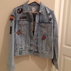 Zara TRF Denim Patch Jacket