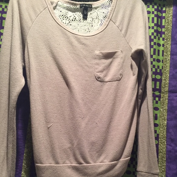 Tan pocketed sweater
