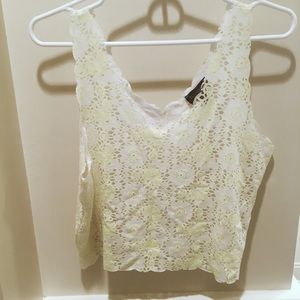 Topshop Lace Crop top
