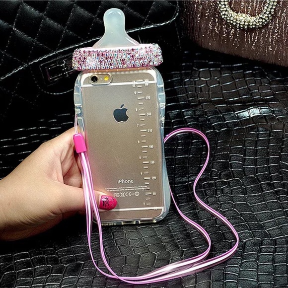 Accessories 66 77 Diamond Baby Bottle Phone Case Poshmark
