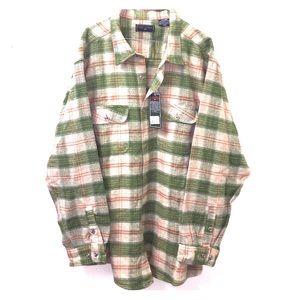 Mens field & stream flannel winter shirt size XLT