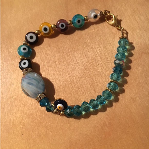 Turkish Glass & Plastic Beaded Bracelet