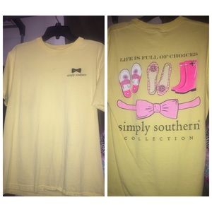 Yellow Simply Southern Tee