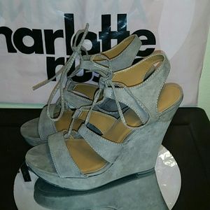 Lace Up Wedges