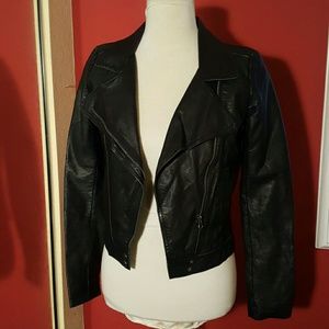Women's Solemio Faux Leather Jacket Size M