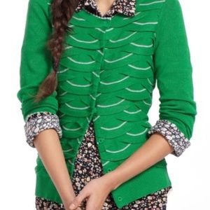 🐤Anthropologie-Yellow Bird Winter Waves cardigan