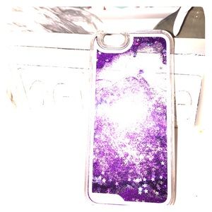 Iphone 6 purple glitter case!
