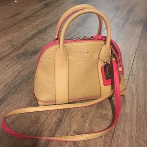 Coach pebbles leather handbag