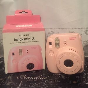 Pink Fuji film instax mini 8