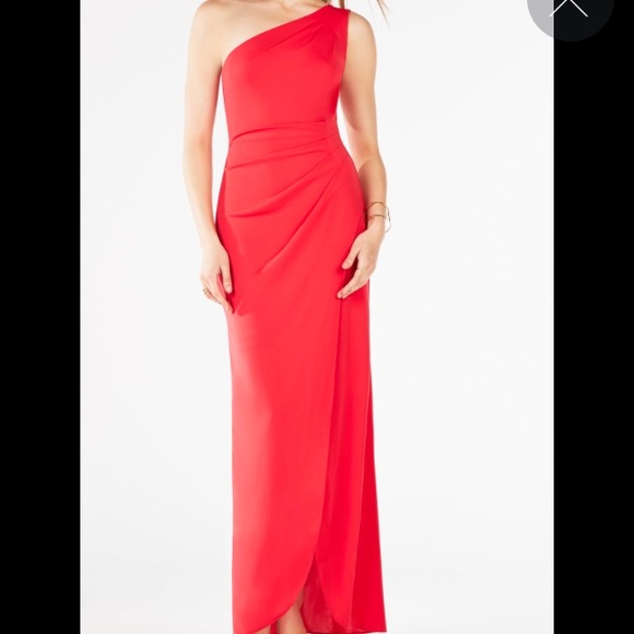 Bcbgmaxazria Courtney One-Shoulder Gown