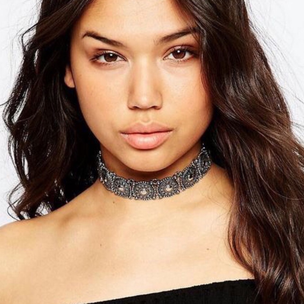 Stunning Cute Steel Celestial Boho Choker Necklace