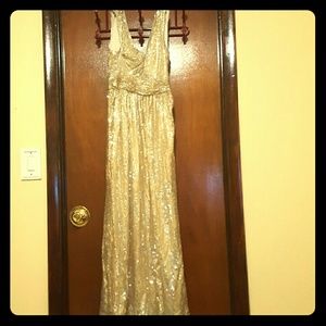Worn Kate Kasin Sequined Evening long dress